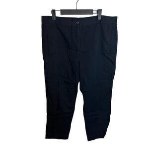 Roucha Black Cropped Ankle Pants
